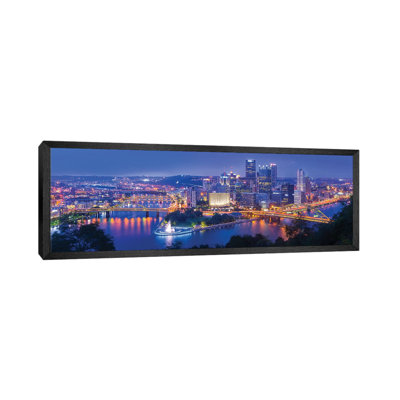 The Steel City by Michael Zheng - Panoramic Print on Canvas