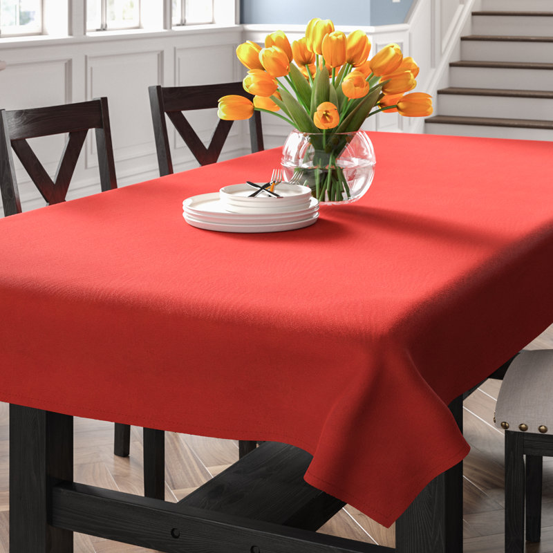 Besser Tablecloth, Red, 70" L x 52" W