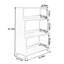 Vitrine de rangement simple trapézoïdale