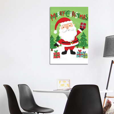 Christmas Christmas Caper by Lisa Whitebutton - Wrapped Canvas Print