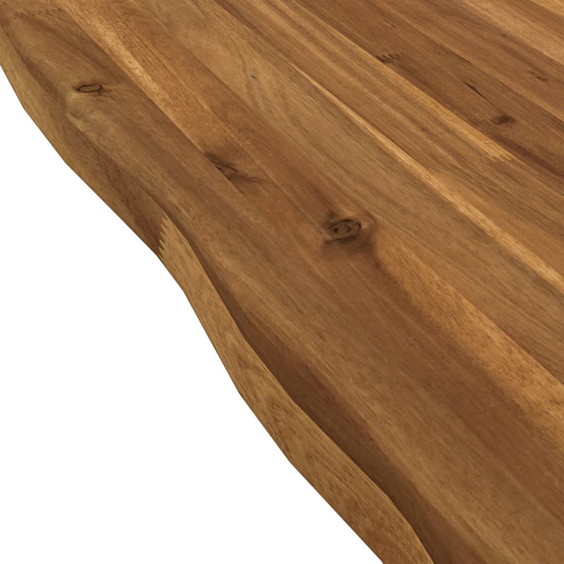 Solid Wood Table Top, 3.5cm H x 90cm W x 80cm D, Natural