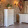 Commode blanche 5 tiroirs Roseland