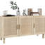 Armoire à café avec rangement moderne et pratique - style comptoir de cuisine naturel, tablettes réglables, pour la vie quotidienne