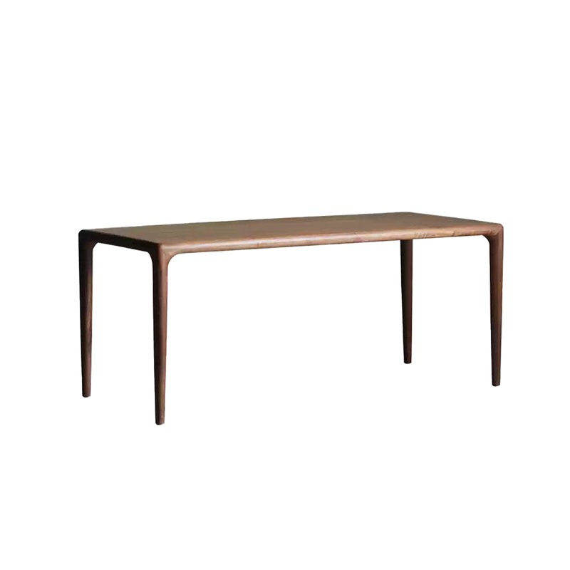 Table de salle à manger en noyer noir de haute qualité, H 29,52 po x L 78,74 po x l 35,43 po