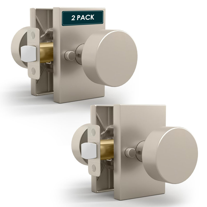 Ensemble de 3 poignées de porte d'entrée Mega Handles Laura, Paquet de 3, Entrée, Chrome poli