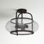 Spofford Glass Semi Flush Mount-1668195350