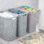 Panier à linge mince en plastique Sterilite, gris, paquet de 8