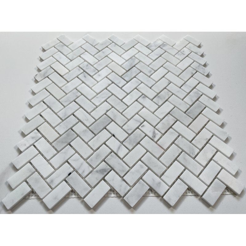 11" x 11" Marble Random Mosaic Wall & Floor Tile