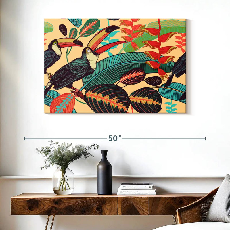 Brampt Exotic Toucans, 26'' H x 39'' W