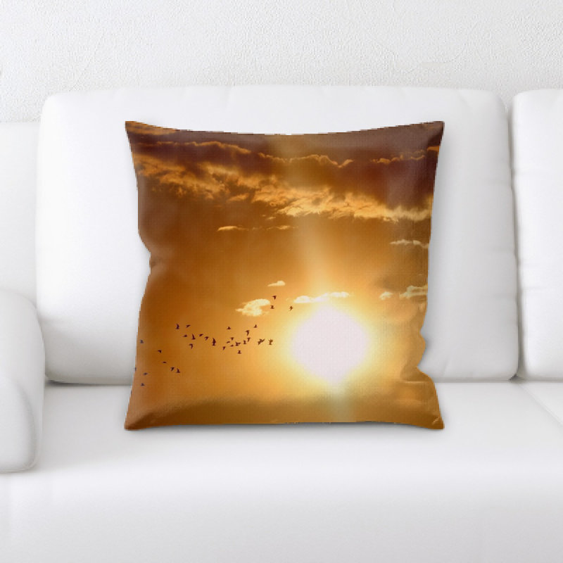 Coussin coucher de soleil