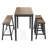 4-Person Bar Height Table Set, Space-Saving Solid Wood Kitchen Dining Set, Counter Height Dining Table Set for Small Space-116489187