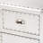 Gofried 2-Door/Drawer Metal Accent Cabinet in Silver Finish, 28.20'' H X 27.40'' W X 13.63'' D