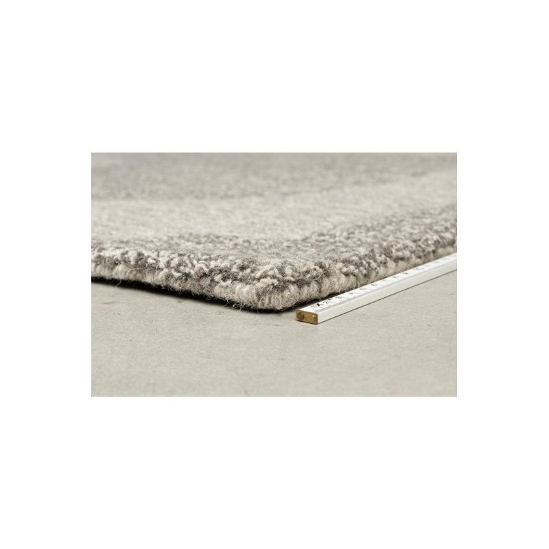 Rug Wool Abstract Area Rug in Gray