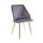 Amaia Velvet Upholstered Dining Chair with Gold Accent Legs-96825403