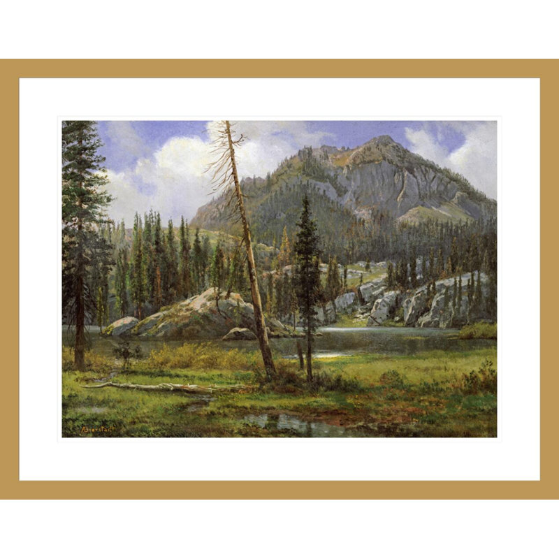 Montagnes de la Sierra Nevada par Albert Bierstadt, impression giclée encadrée, H 23,23 po x l 29,5 po