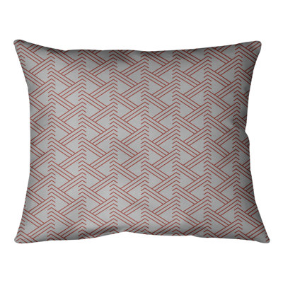 Patricia Geoffrey Geometric Reversible Throw Pillow
