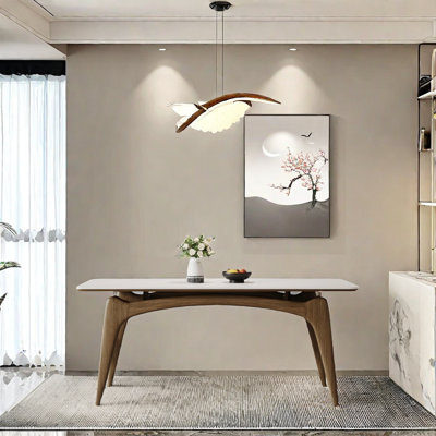 Baruti Ash Solid Wood Base Dining Table