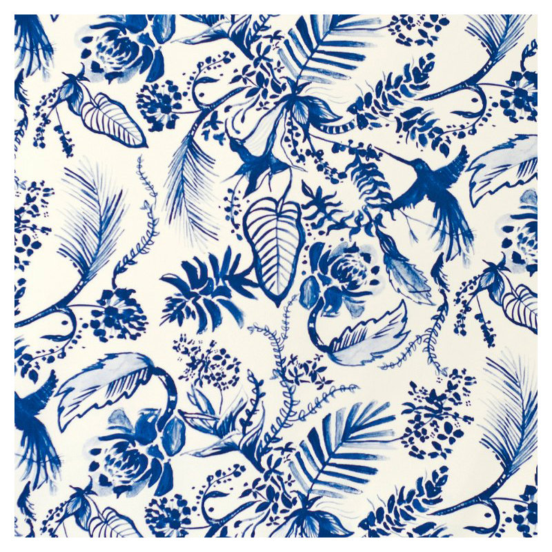 Hummingbird Fabric, Dazzling Blue