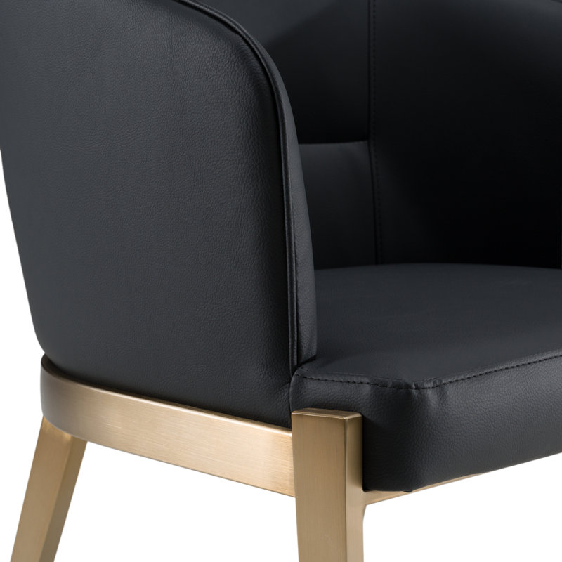 Fauteuil en métal gris Tanno