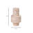 Natural Travertine Turned Candle Holder