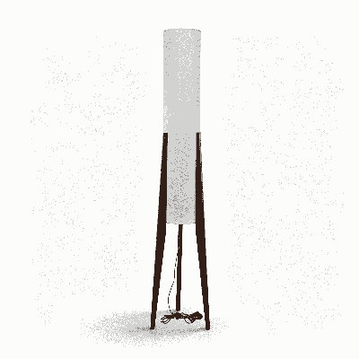 61'' Soild Wood Tripod Floor Lamp