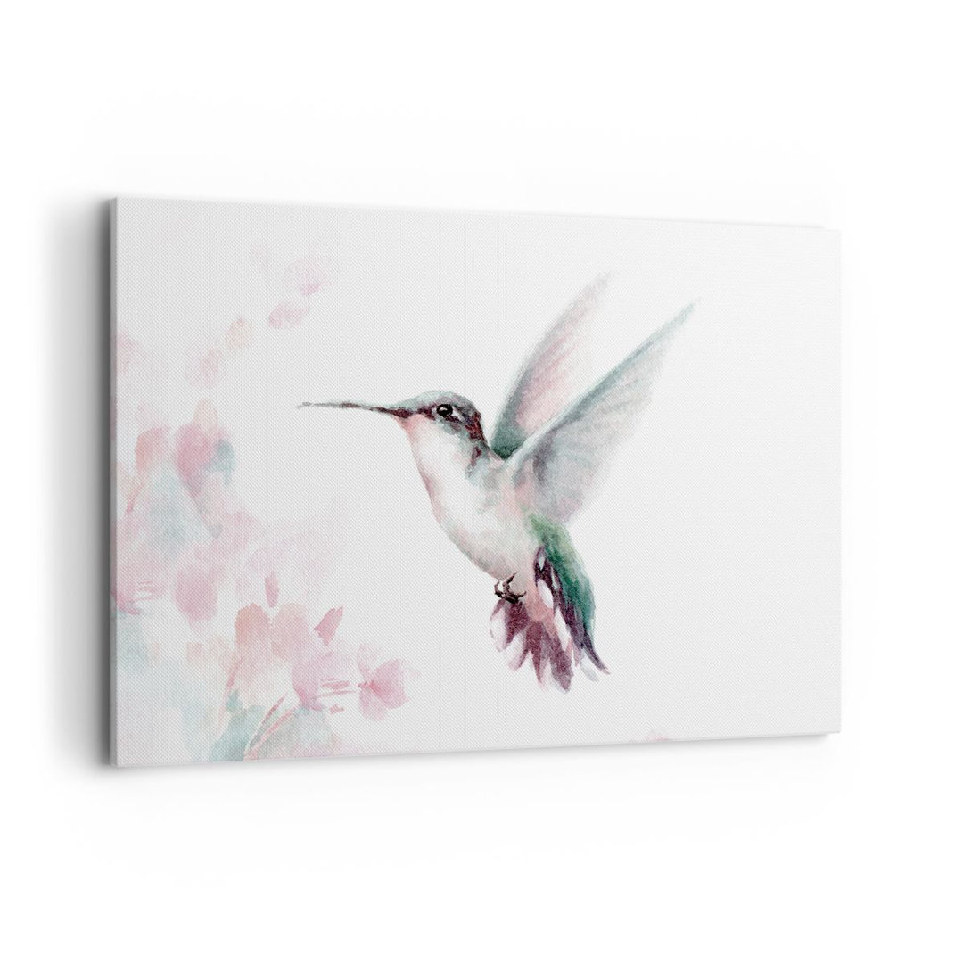 Leinwandbild Humming-Bird Watercolor Light