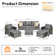 Wicker/Rattan 5 - Person Seating Group With Cushions