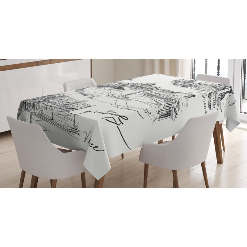 Sketchy Tablecloth, 90" L x 60" W