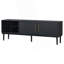 Console télé, meuble télé élégant avec portes à rayures verticales, meuble télé-1614973128