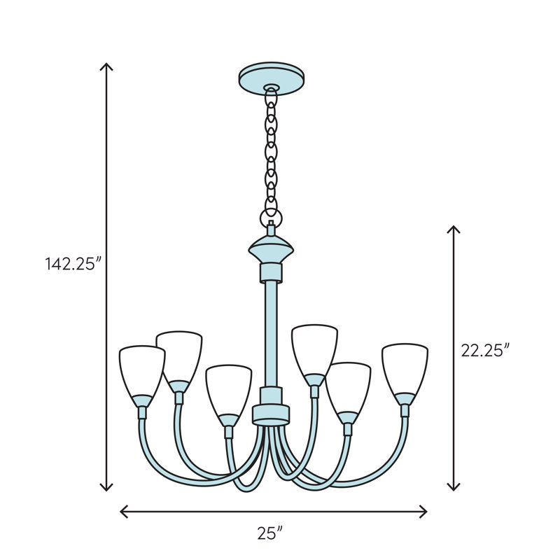 Lustre classique / traditionnel à 5 lumières Betty, Bronze anglais