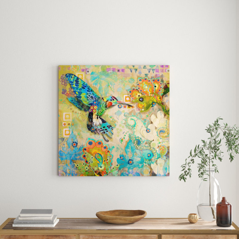 Evelia - Wrapped Canvas Painting, 81cm H x 81cm W x 3.81cm D
