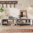 70.9" Curved TV Stand for TVs Up to 80 inches, TV Console with Fluted Doors and Storage Cabinets-1177896441