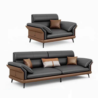 Italian style simple business reception sofa set by Hype Styled
