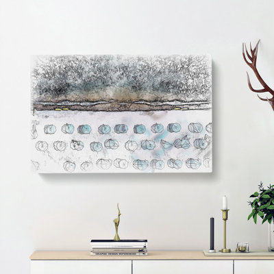 On The Beach - Wrapped Canvas