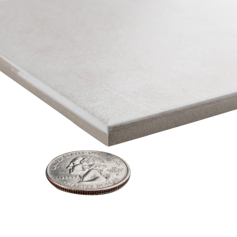 Matter 6" x 6" Porcelain Stone Look Floor and Wall Tile, Bone