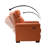 Adela 36.02'' W Genuine Leather Power Recliner with Solid Wood Legs-642822638