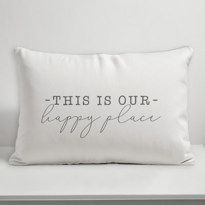  This is Our Happy Place Outdoor Rectangular Pillow Cover and Insert