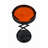 Kent Orange Casted Glass Drink Tablee