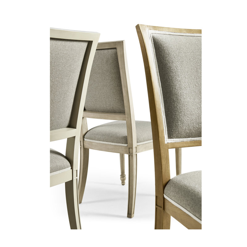 Flare Upholstered Dining Chair, Bleached Walnut