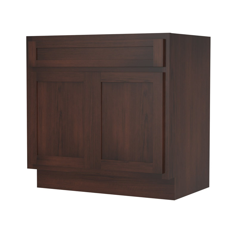Base de meuble-lavabo simple Hibbitts 39 po seulement, Brun
