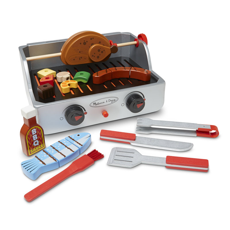 Preschool Play Grill with Kitchen Accessories