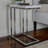 Table d'appoint 2 pièces Alhamdi - Tables de bout modernes en forme de C - Plateaux pour ordinateur portable ou tables de chevet compactes - Mobilier peu encombrant