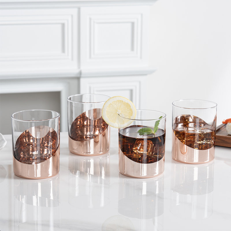 4 Piece 355ml Whiskey Glass Set