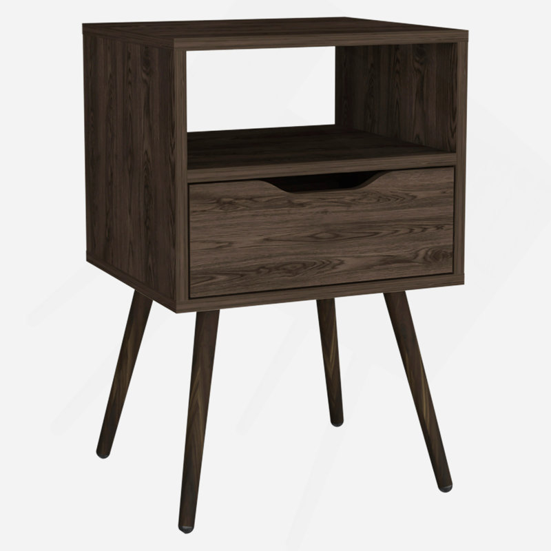 Table de chevet 1 tiroir Haverson, Brown
