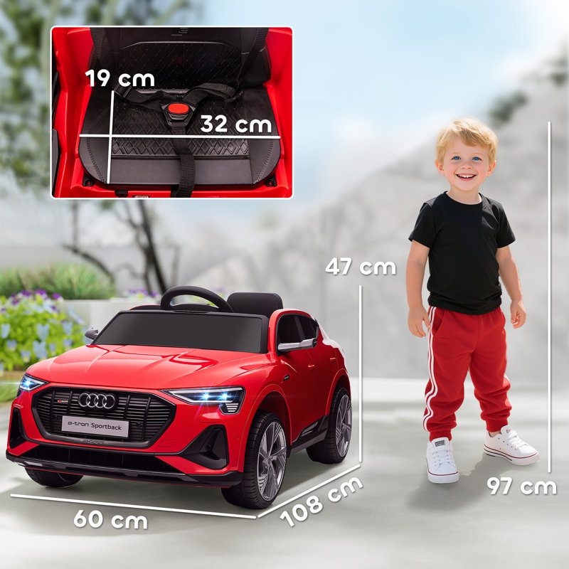 Kul Zoomie Kids Battery Powered Ride On with Remote Control, Red