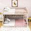 Lit superposé convertible en bois avec tablettes de rangement-2126133619-2126133620