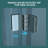 34"W X 72"H Fold Frameless Shower Door With Tempered Glass, 1/4 Inch (6 Mm)-123117956