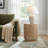 Karle Solid Wood Drum End Table-20331044