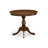 3 Piece DINETTE SET Contains 1 Wood Dining Table and 2 Grey Linen Fabric Parsons Chair with High Back - Antique Walnut Finish-381578024-381578030-381578025