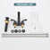 2 Handle Bathroom Faucet with Drain